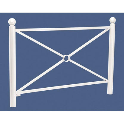 Cityscape Direct Province Sphere Railing 1572mm / Cross / White (RAL 9010)