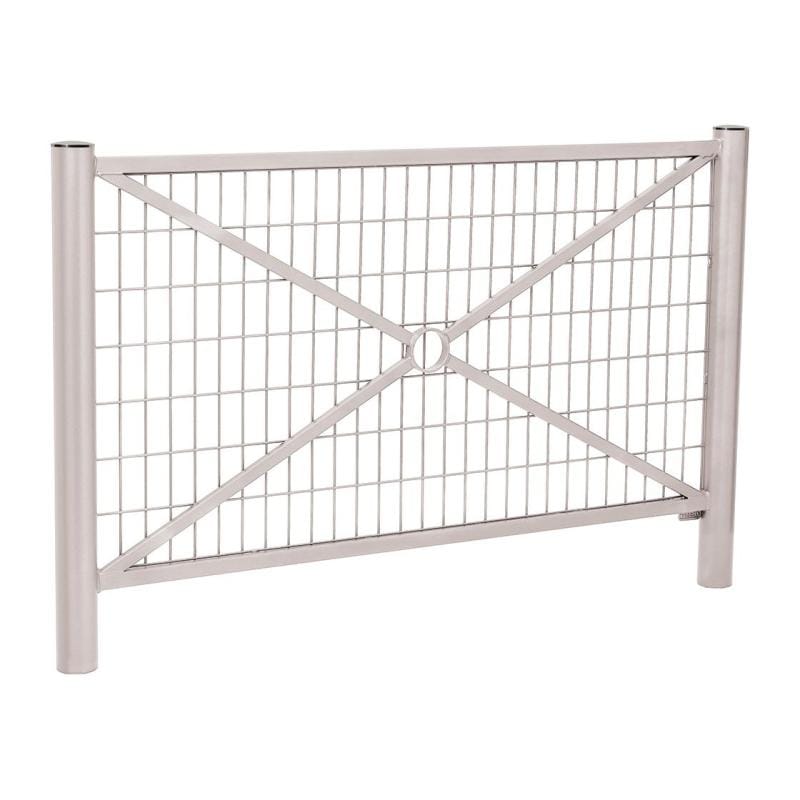 Cityscape Direct Province Brushed Steel Railing 1572mm / Mesh / Light Grey (RAL 7044)