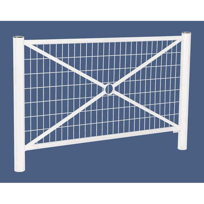 Cityscape Direct Province Brushed Steel Railing 1572mm / Mesh / White (RAL 9010)