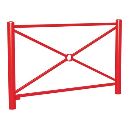 Cityscape Direct Dome Top Railing 1572mm / Red (RAL 3020)