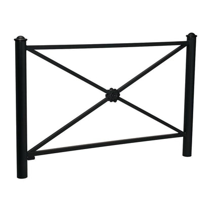 Cityscape Direct Province Agora Railing 1572mm / Rosette / Black (RAL 9005)