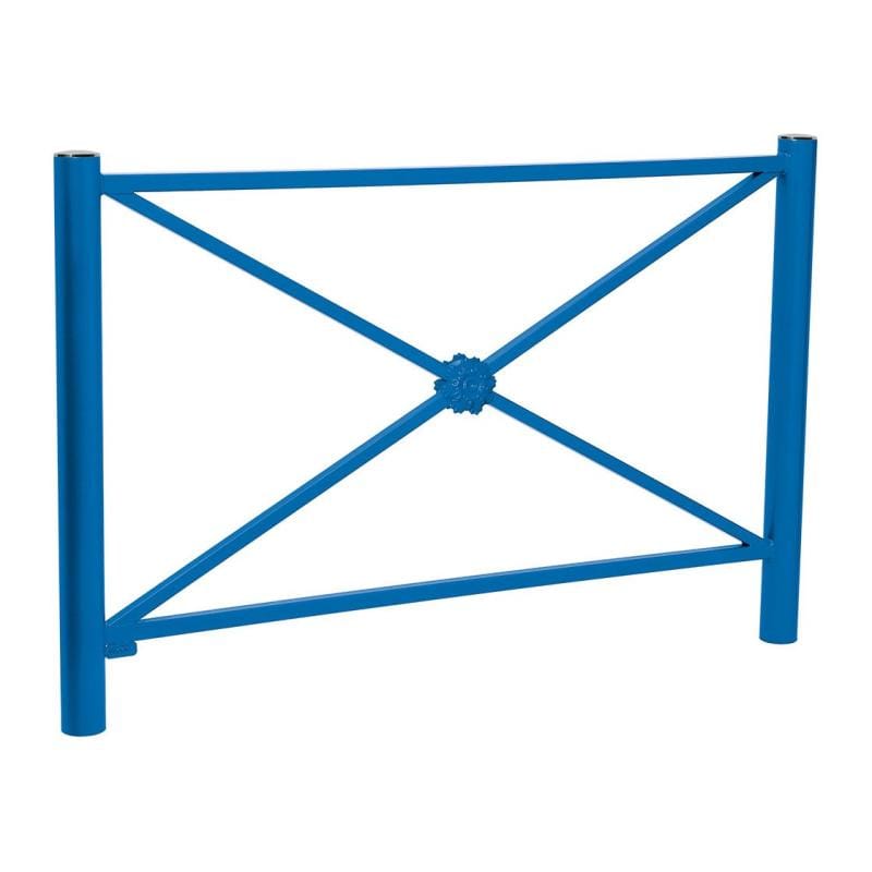 Cityscape Direct Province Brushed Steel Railing 1572mm / Rosette / Blue (RAL 5010)