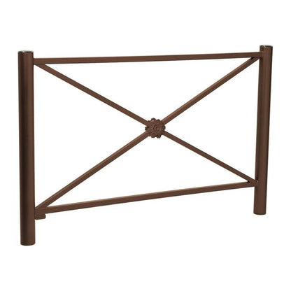 Cityscape Direct Province Brushed Steel Railing 1572mm / Rosette / Brown (RAL 8017)