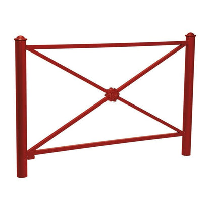 Cityscape Direct Province Agora Railing 1572mm / Rosette / Burgundy (RAL 3004)