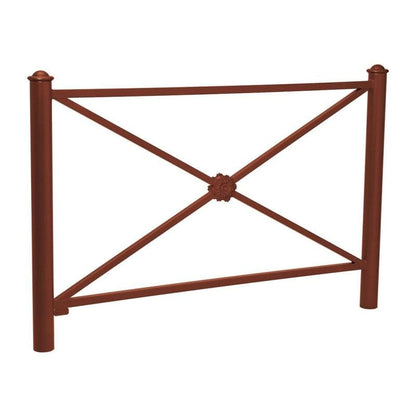 Cityscape Direct Province Agora Railing 1572mm / Rosette / Corten Effect