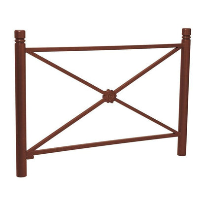 Cityscape Direct Province City Railing 1572mm / Rosette / Corten Effect