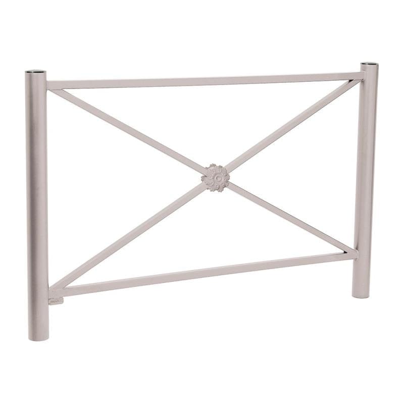 Cityscape Direct Province Brushed Steel Railing 1572mm / Rosette / Light Grey (RAL 7044)