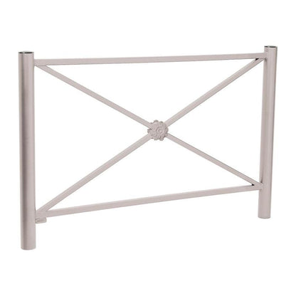 Cityscape Direct Province Brushed Steel Railing 1572mm / Rosette / Light Grey (RAL 7044)