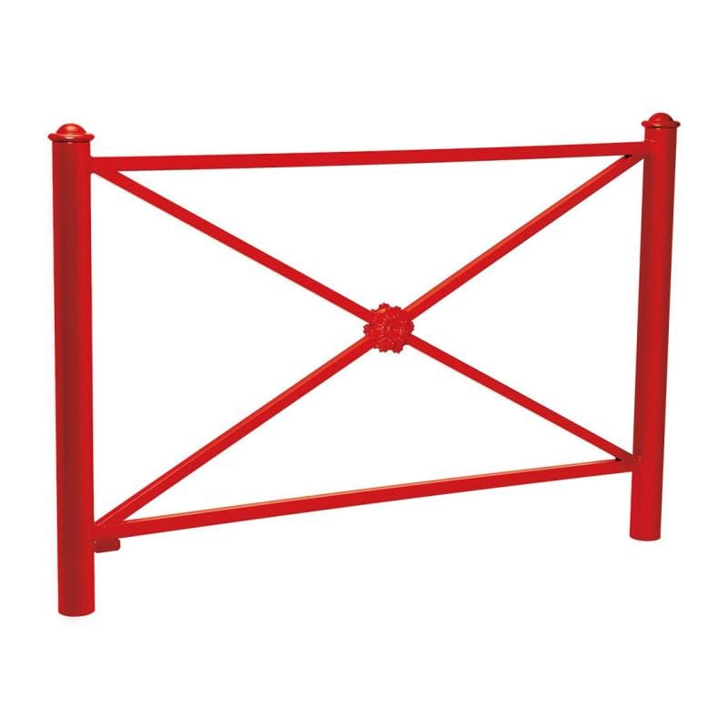 Cityscape Direct Province Agora Railing 1572mm / Rosette / Red (RAL 3020)