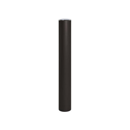 Cityscape Direct Province Brushed Steel Anti-Ram Bollard 160mm diameter / Black (RAL (9005)