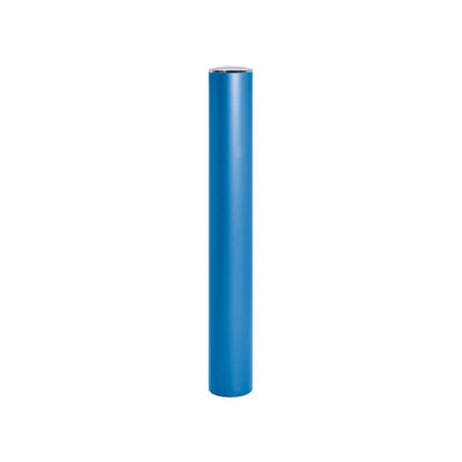 Cityscape Direct Province Brushed Steel Anti-Ram Bollard 160mm diameter / Blue (RAL 5010)