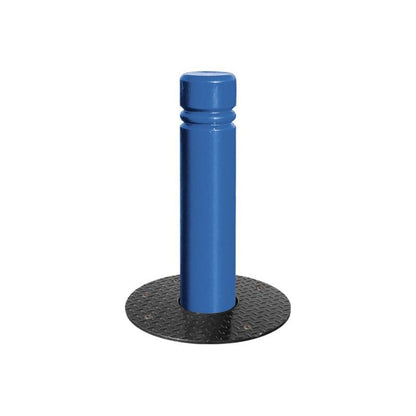 Cityscape Direct Province City Retractable Steel Bollard 160mm diameter / Blue (RAL 5010)