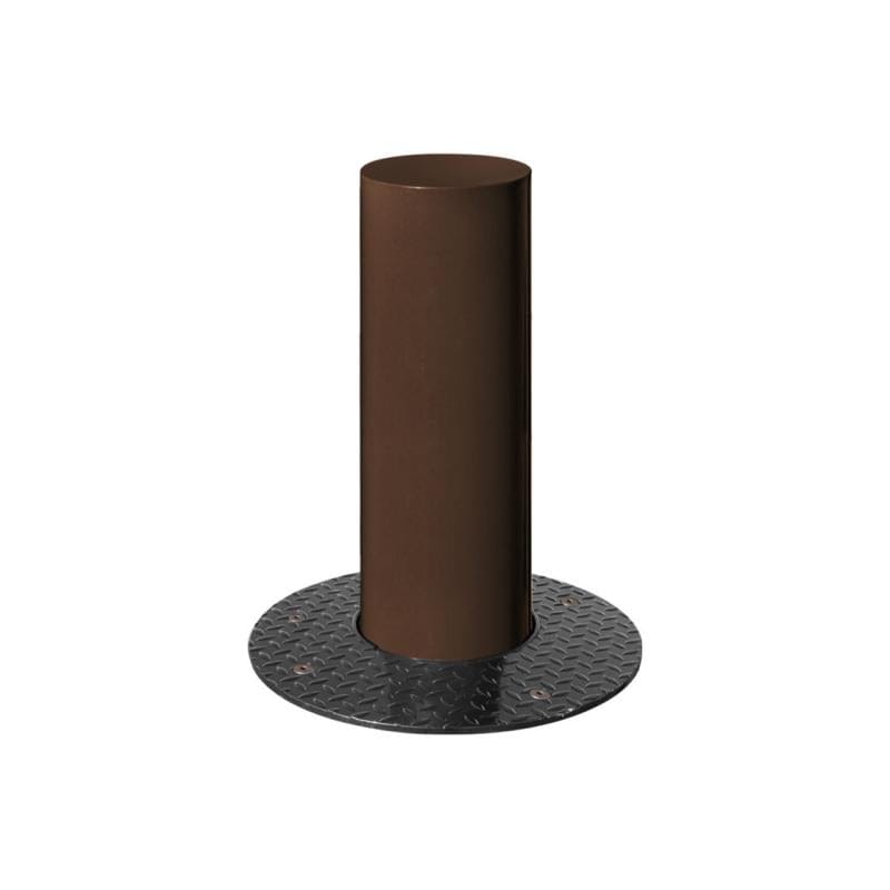 Cityscape Direct Barcelona Retractable Steel Bollard 160mm diameter / Brown (RAL 8017)