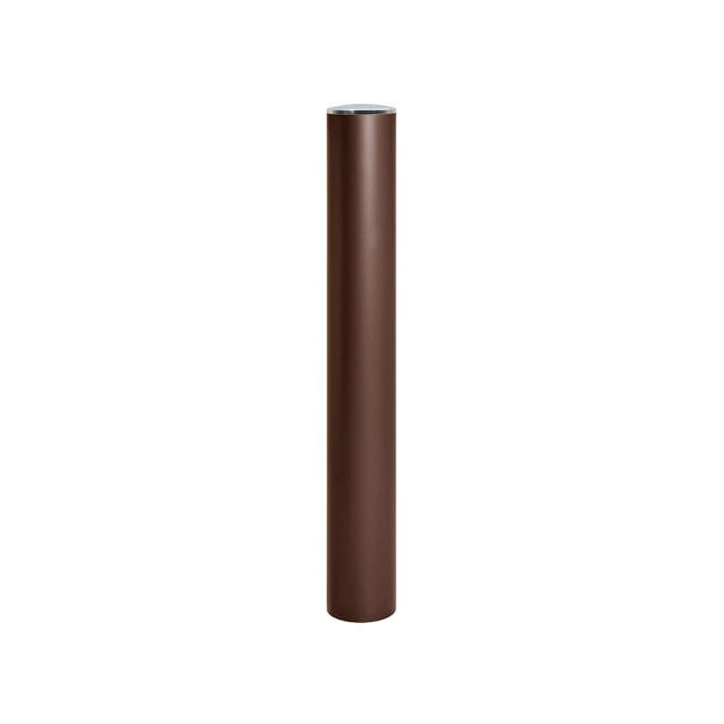 Cityscape Direct Province Brushed Steel Anti-Ram Bollard 160mm diameter / Brown (RAL 8017)
