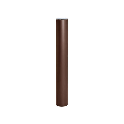 Cityscape Direct Province Brushed Steel Anti-Ram Bollard 160mm diameter / Brown (RAL 8017)