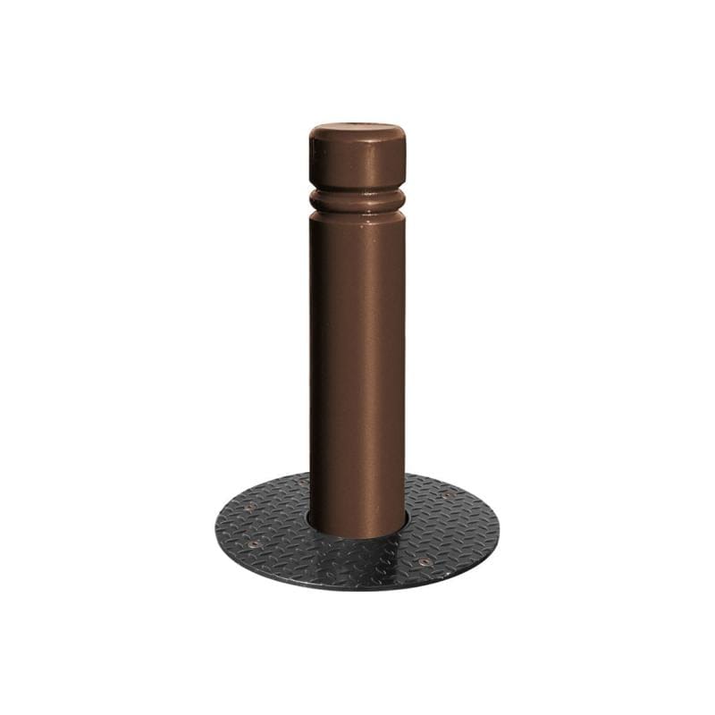 Cityscape Direct Province City Retractable Steel Bollard 160mm diameter / Brown (RAL 8017)