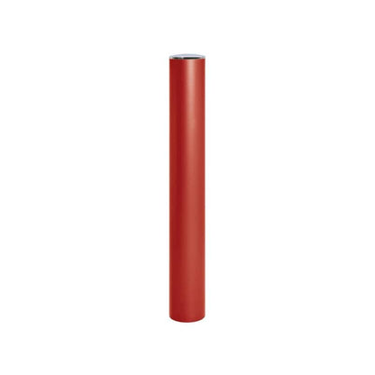 Cityscape Direct Province Brushed Steel Anti-Ram Bollard 160mm diameter / Burgundy (RAL 3004)