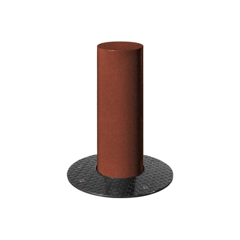 Cityscape Direct Barcelona Retractable Steel Bollard 160mm diameter / Corten Effect