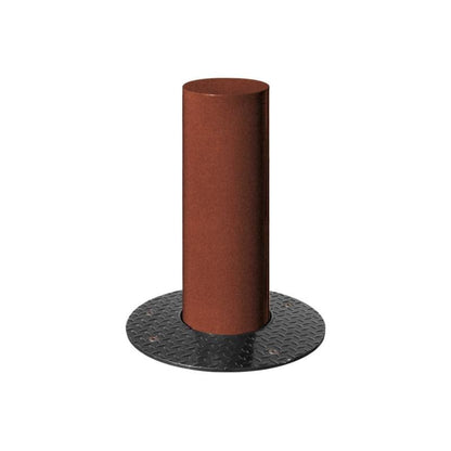 Cityscape Direct Barcelona Retractable Steel Bollard 160mm diameter / Corten Effect