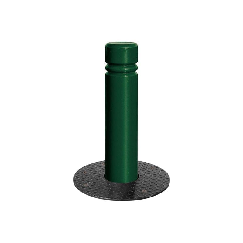 Cityscape Direct Province City Retractable Steel Bollard 160mm diameter / Green (RAL 6005)