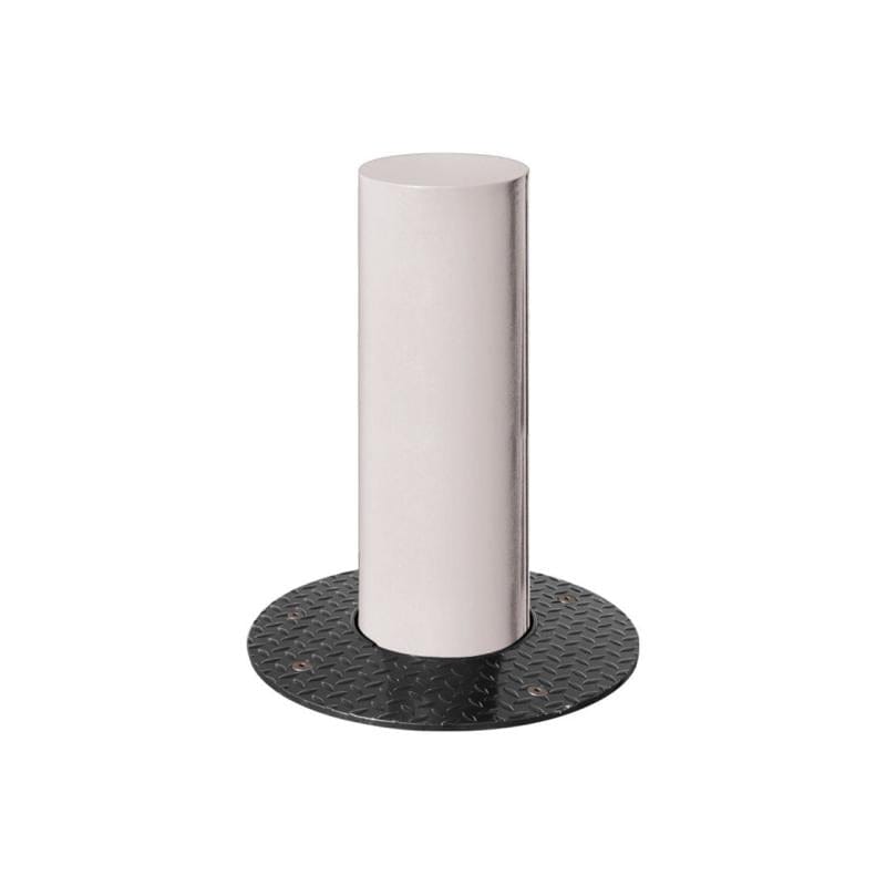Cityscape Direct Barcelona Retractable Steel Bollard 160mm diameter / Light Grey (RAL 7044)