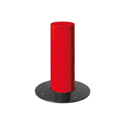 Cityscape Direct Barcelona Retractable Steel Bollard 160mm diameter / Red (RAL 3020)