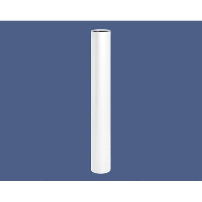 Cityscape Direct Province Brushed Steel Anti-Ram Bollard 160mm diameter / White (RAL 9010)