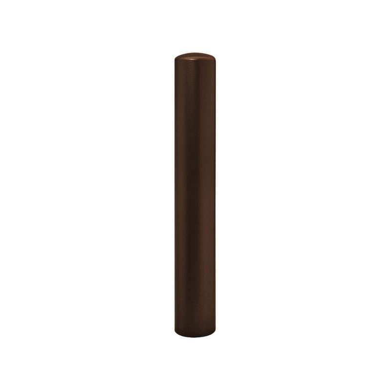 Cityscape Direct Dome Top Steel Bollard 168mm diameter / Brown (RAL 8017) / Zinc Primed and Painted