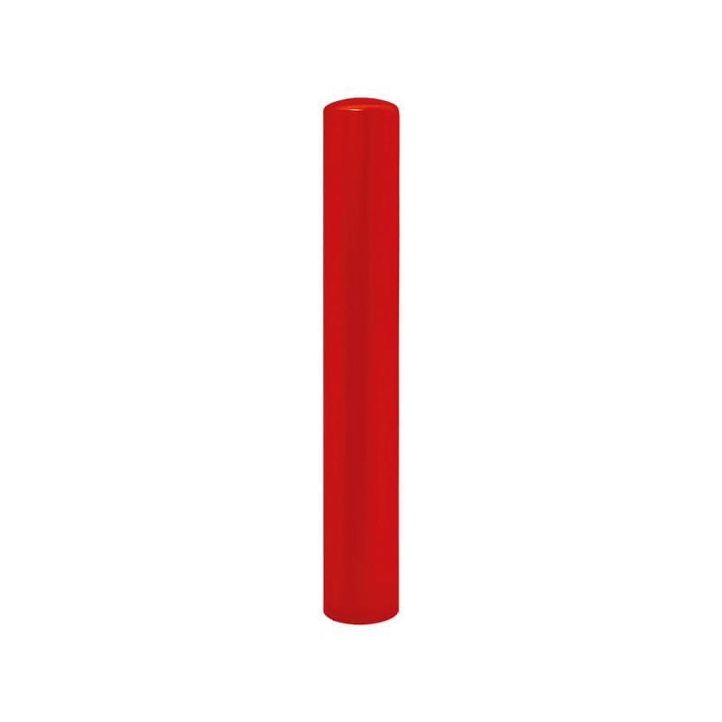 Cityscape Direct Dome Top Steel Bollard 168mm diameter / Red (RAL 3020) / Zinc Primed and Painted