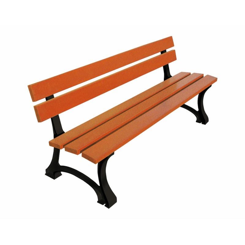 Cityscape Direct Mora Seat (Wood) 1800mm / Conifer Softwood (Light Oak) / Black
