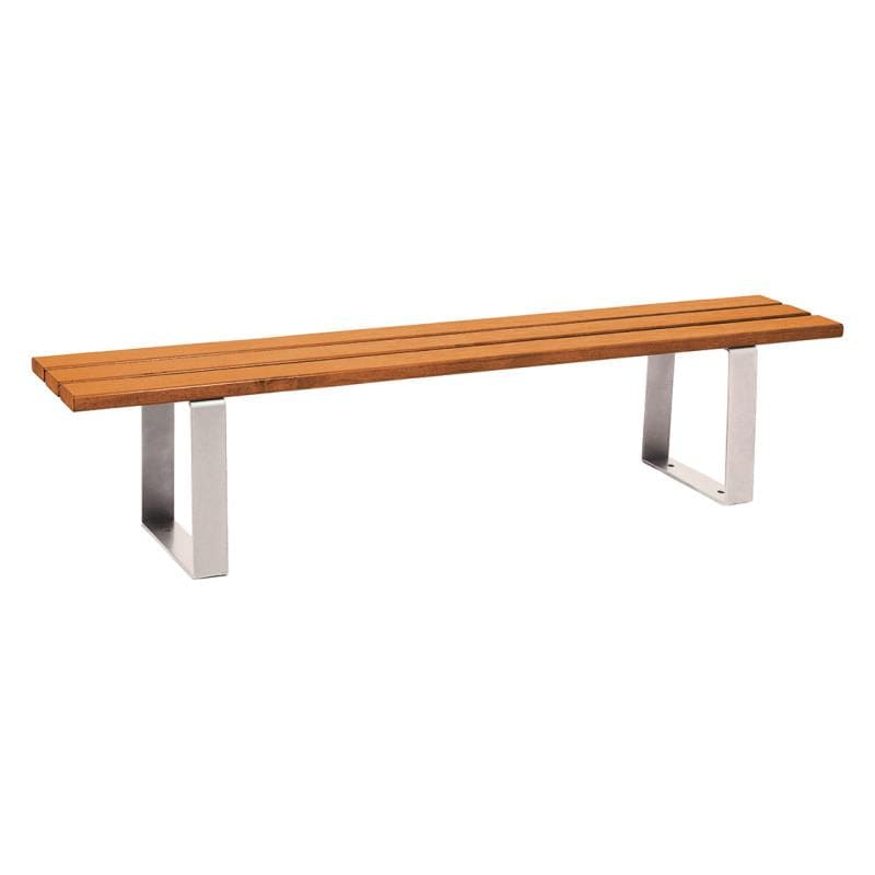 Cityscape Direct Riga Bench (Wood) 1800mm / Conifer Softwood (Light Oak) / Light Grey (RAL 7044)