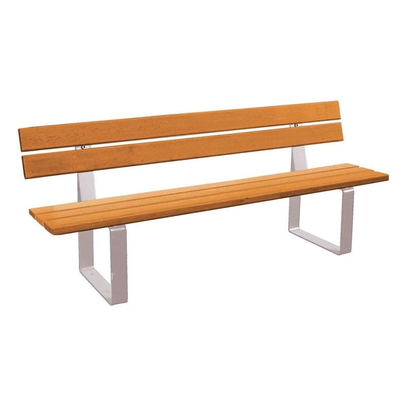 Cityscape Direct Riga Seat (Wood) 1800mm / Conifer Softwood (Light Oak) / Light Grey (RAL 7044)