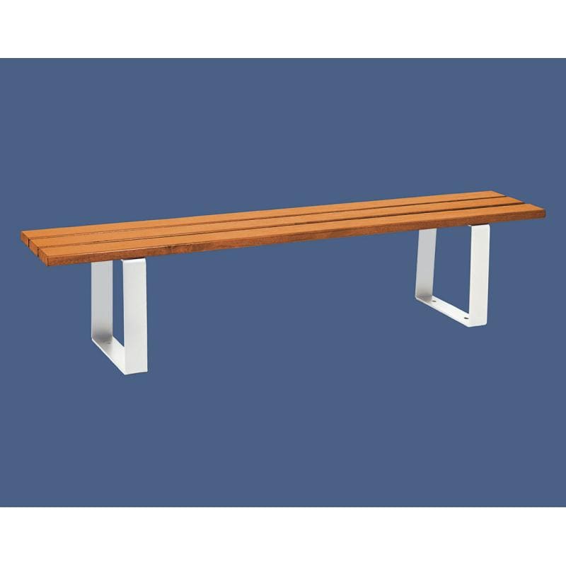 Cityscape Direct Riga Bench (Wood) 1800mm / Conifer Softwood (Light Oak) / White (RAL 9010)