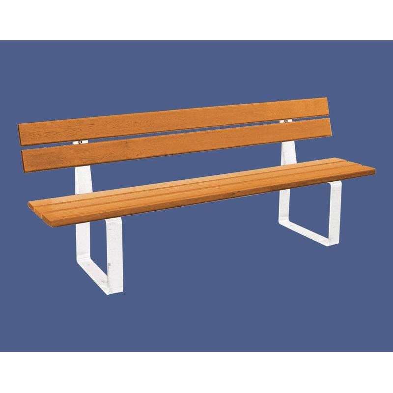 Cityscape Direct Riga Seat (Wood) 1800mm / Conifer Softwood (Light Oak) / White (RAL 9010)