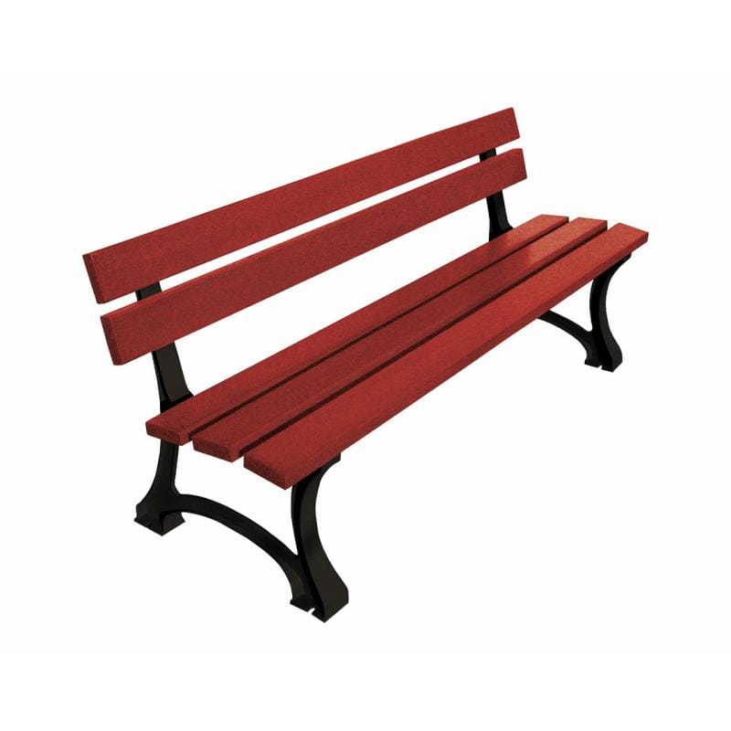 Cityscape Direct Mora Seat (Wood) 1800mm / Conifer Softwood (Mahogany) / Black