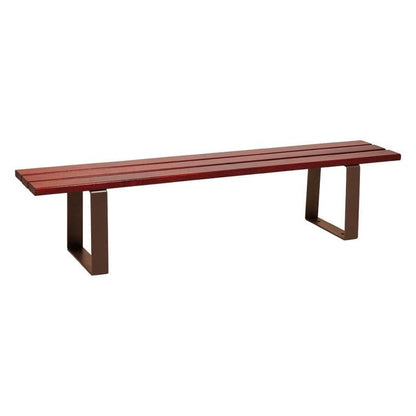 Cityscape Direct Riga Bench (Wood) 1800mm / Conifer Softwood (Mahogany) / Brown (RAL 8017)