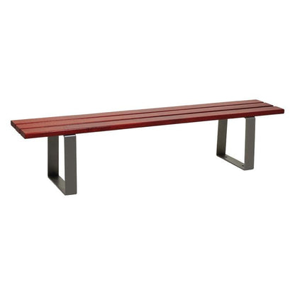 Cityscape Direct Riga Bench (Wood) 1800mm / Conifer Softwood (Mahogany) / Procity Grey