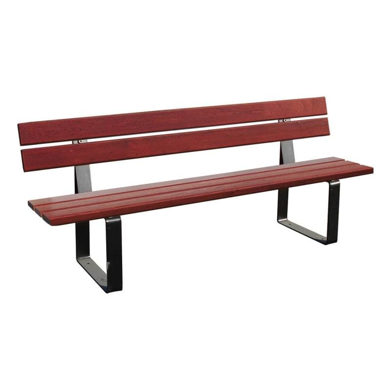 Cityscape Direct Riga Seat (Wood) 1800mm / Conifer Softwood (Mahogany) / Procity Grey