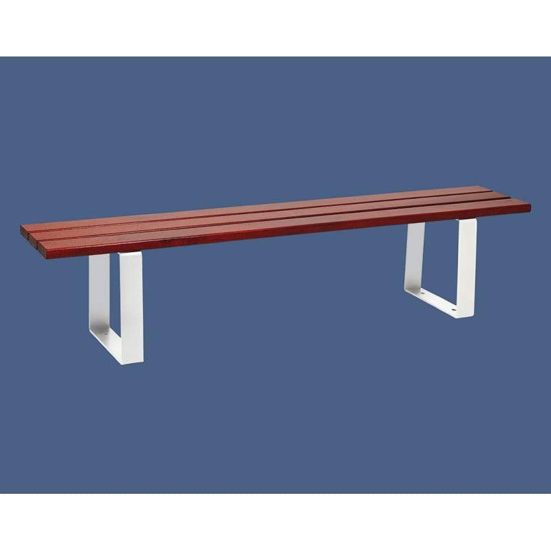 Cityscape Direct Riga Bench (Wood) 1800mm / Conifer Softwood (Mahogany) / White (RAL 9010)