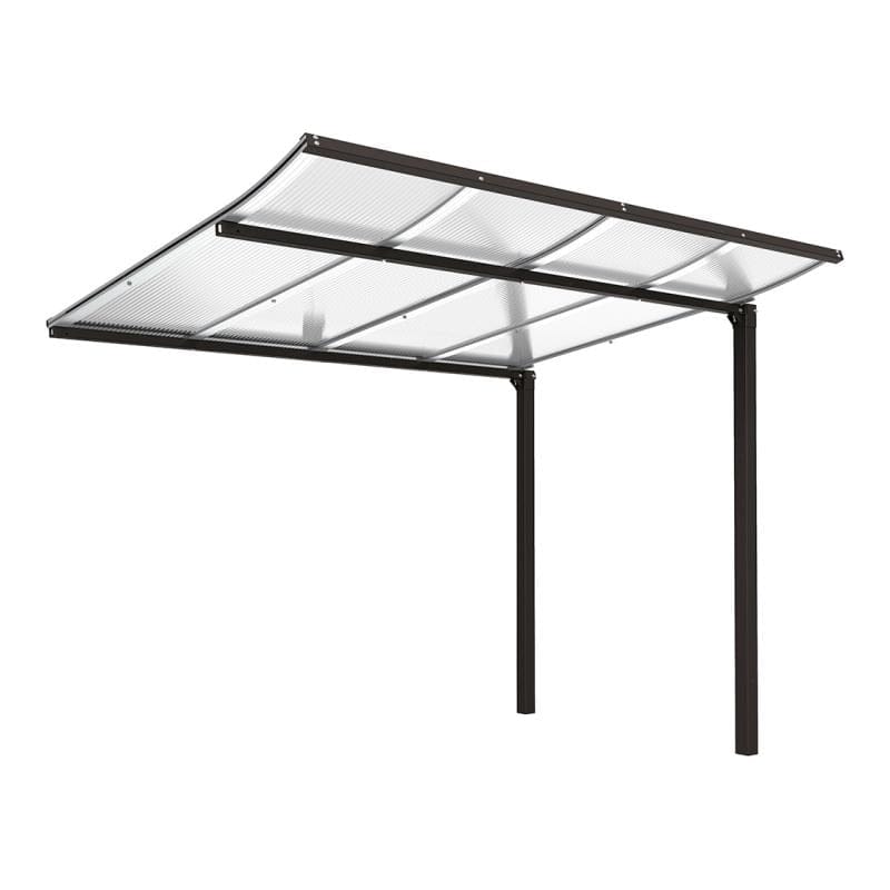 Cityscape Direct Modulo Bicycle Shelter 2000mm / Black (RAL 9005) / Single + Extension Unit (No Cladding)
