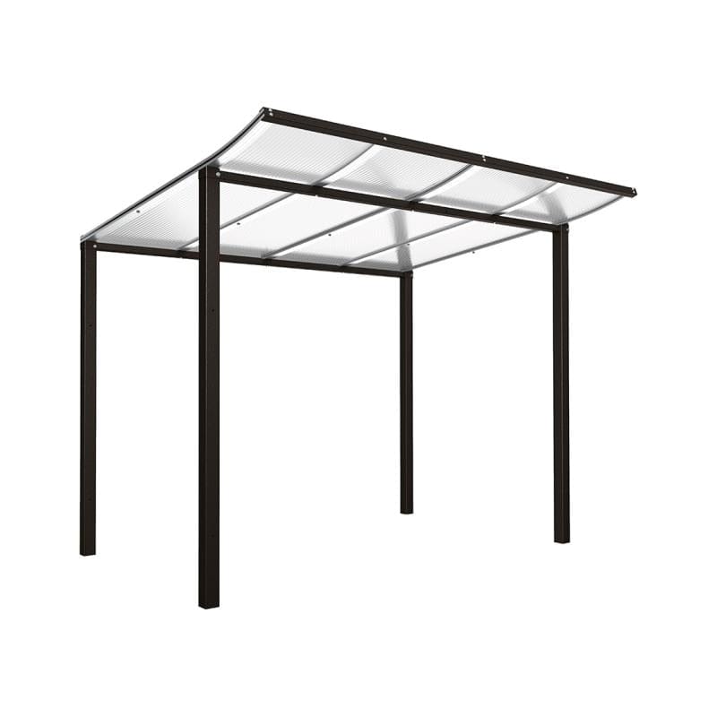 Cityscape Direct Modulo Bicycle Shelter 2000mm / Black (RAL 9005) / Single Unit (No Cladding)