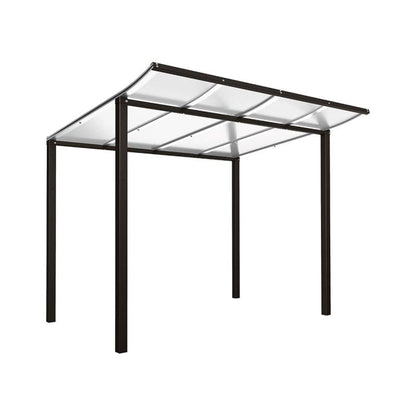 Cityscape Direct Modulo Bicycle Shelter 2000mm / Black (RAL 9005) / Single Unit (No Cladding)