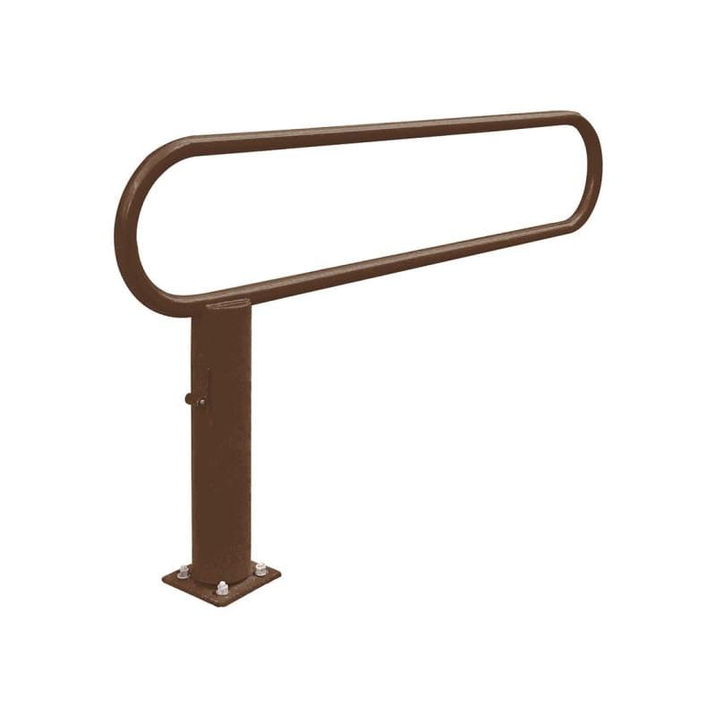 City Hoop Swivel Barrier 2000mm / Brown (RAL 8017)
