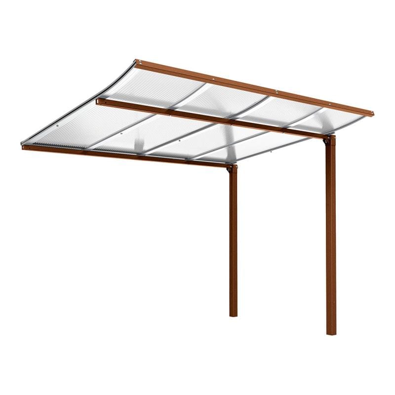 Cityscape Direct Modulo Bicycle Shelter 2000mm / Corten Effect / Single + Extension Unit (No Cladding)