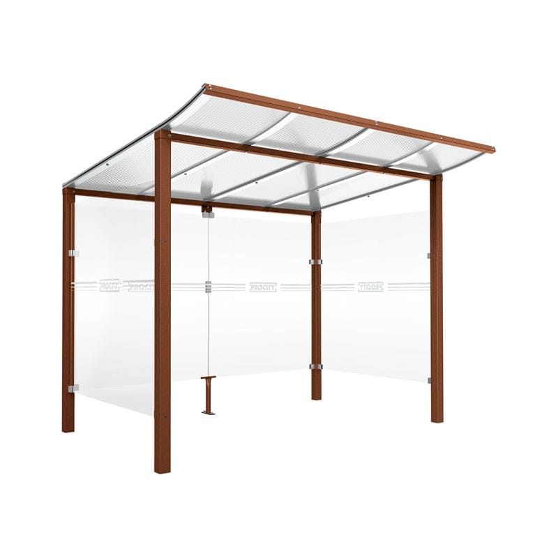 Cityscape Direct Modulo Bicycle Shelter 2000mm / Corten Effect / Single Unit (Full Cladding)