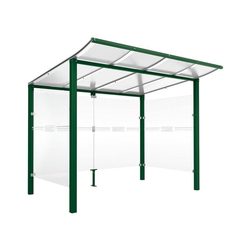 Cityscape Direct Modulo Bicycle Shelter 2000mm / Green (RAL 6005) / Single Unit (Full Cladding)