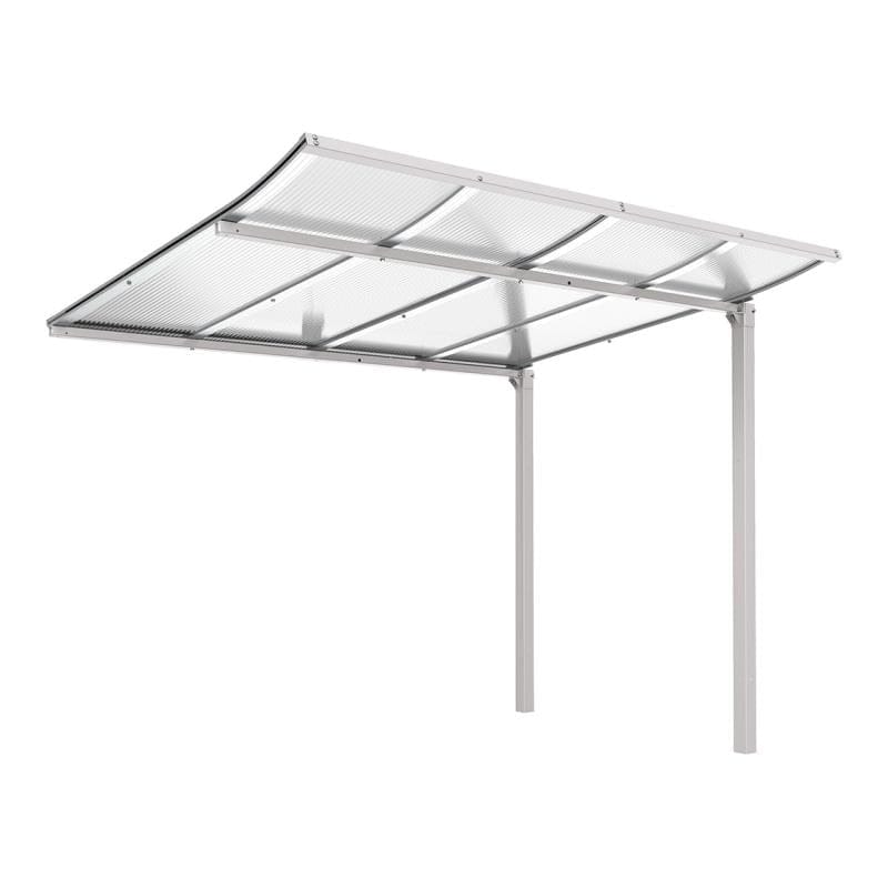 Cityscape Direct Modulo Bicycle Shelter 2000mm / Light Grey (RAL 7044) / Single + Extension Unit (No Cladding)