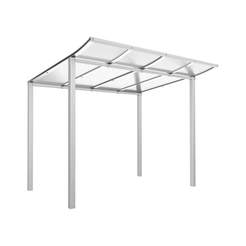 Cityscape Direct Modulo Bicycle Shelter 2000mm / Light Grey (RAL 7044) / Single Unit (No Cladding)