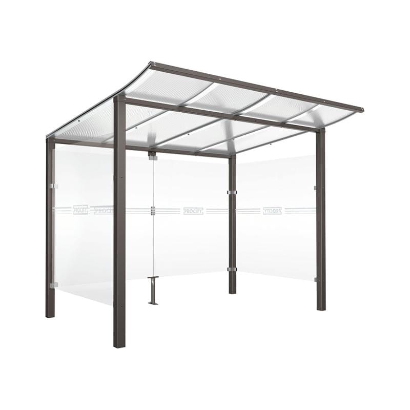 Cityscape Direct Modulo Bicycle Shelter 2000mm / Procity Grey / Single Unit (Full Cladding)