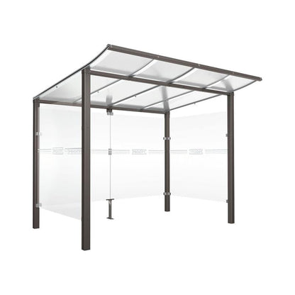 Cityscape Direct Modulo Bicycle Shelter 2000mm / Procity Grey / Single Unit (Full Cladding)